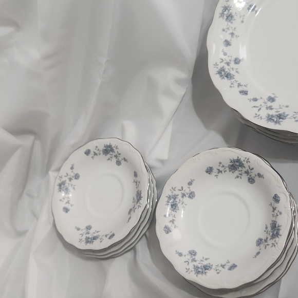 Set of 5 Johann Haviland Bavaria Blue Garland Dinner Plates - Picture 3 of 4